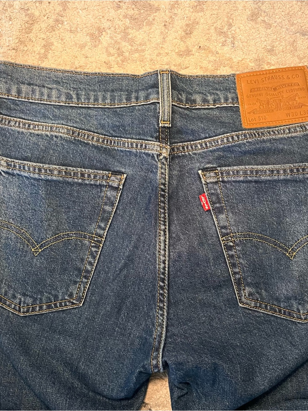 Levi's 510 30x30 Slim Straight Dark Blue Men's‎ Jeans Premium - Picture 8 of 8
